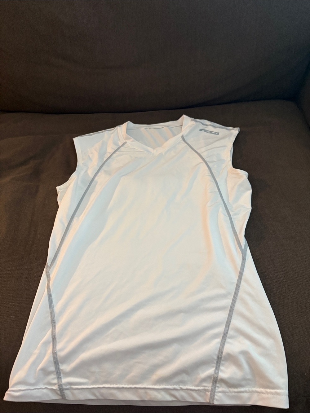 Men's White Performance Tank Top - Unbranded